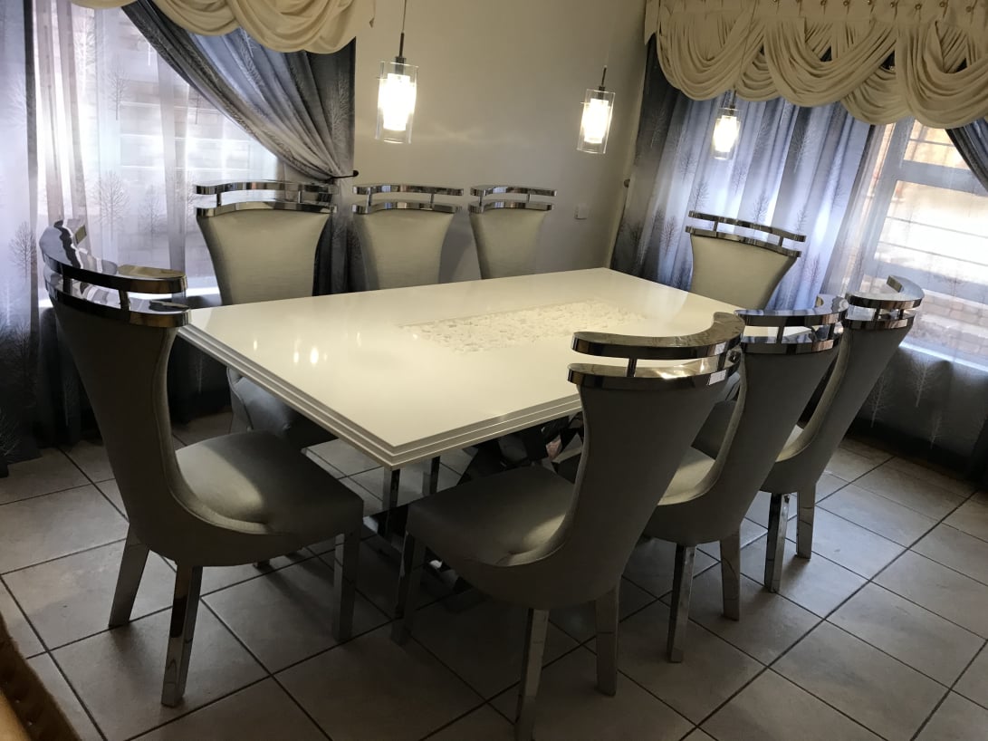Stainless Steel Dining Room Suite