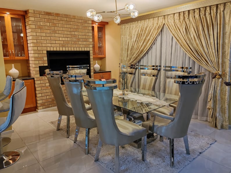 Stainless Steel Dining Room Suite